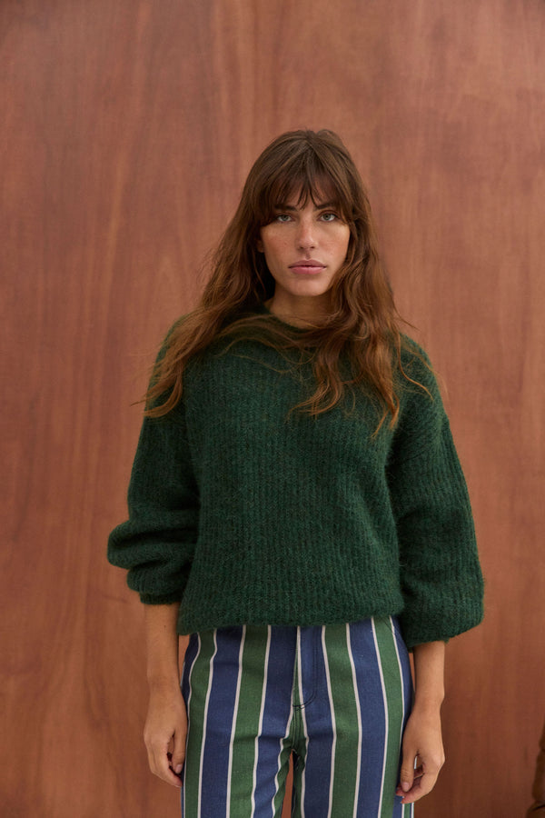 Pull Matthew vert forêt