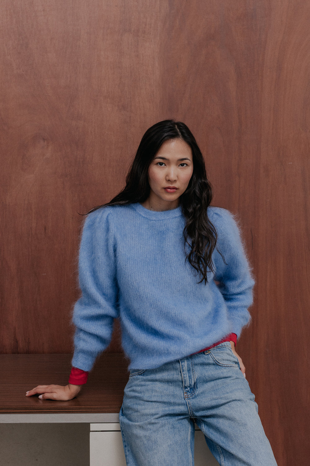 Pull Oslo bleu ciel
