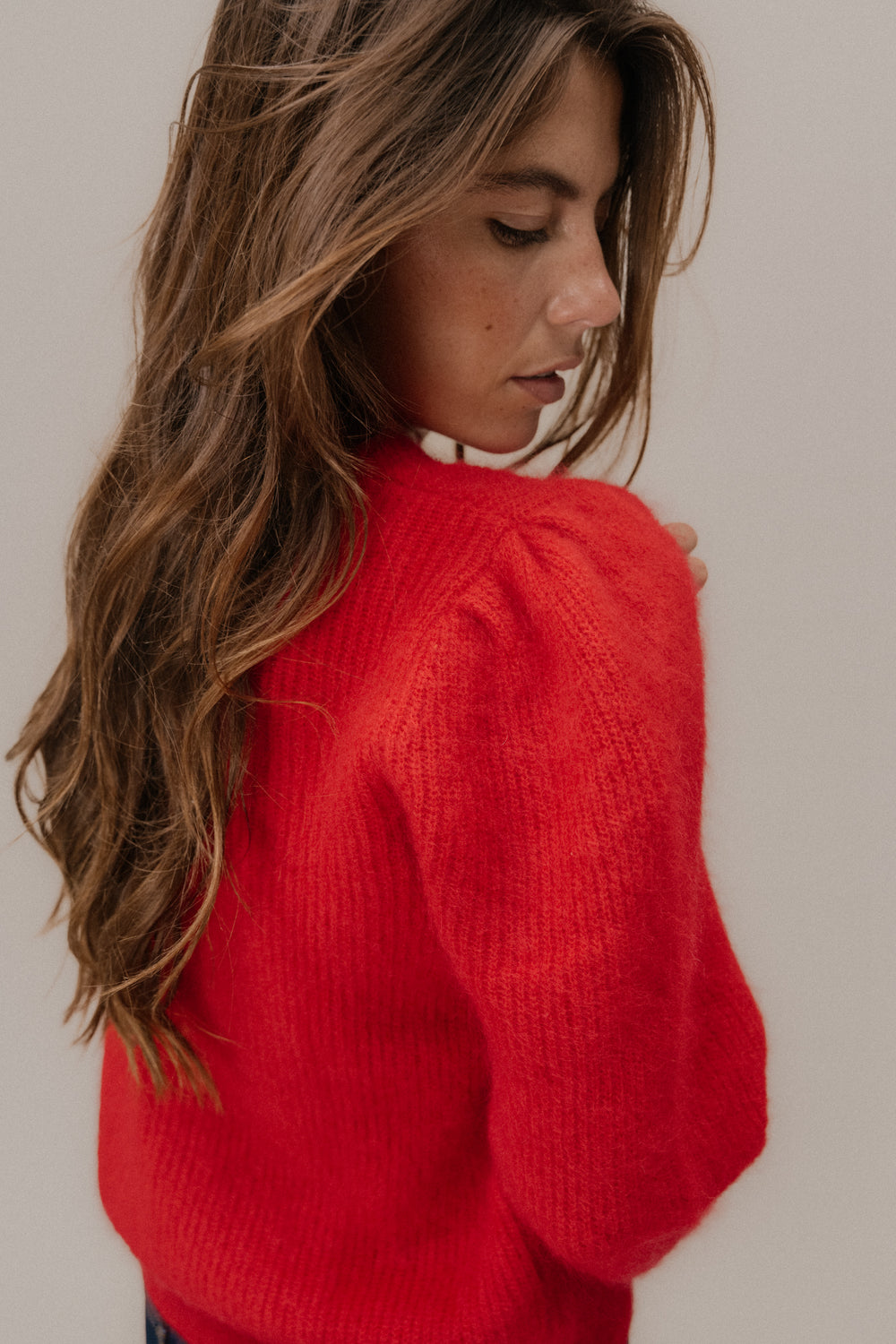 Carmine red Oslo jumper