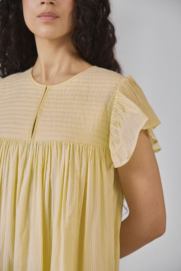 Robe Mona jaune pâle