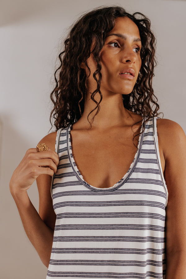 Robe Anie rayures marines