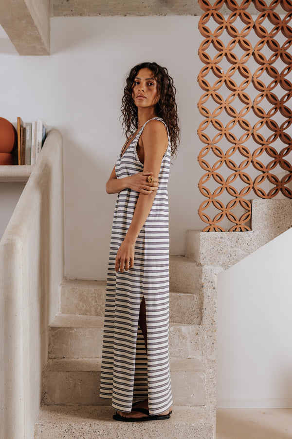 Robe Anie rayures marines