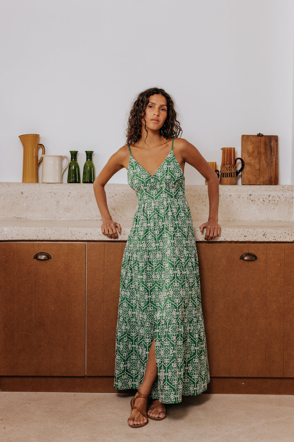 Robe Danaé verte