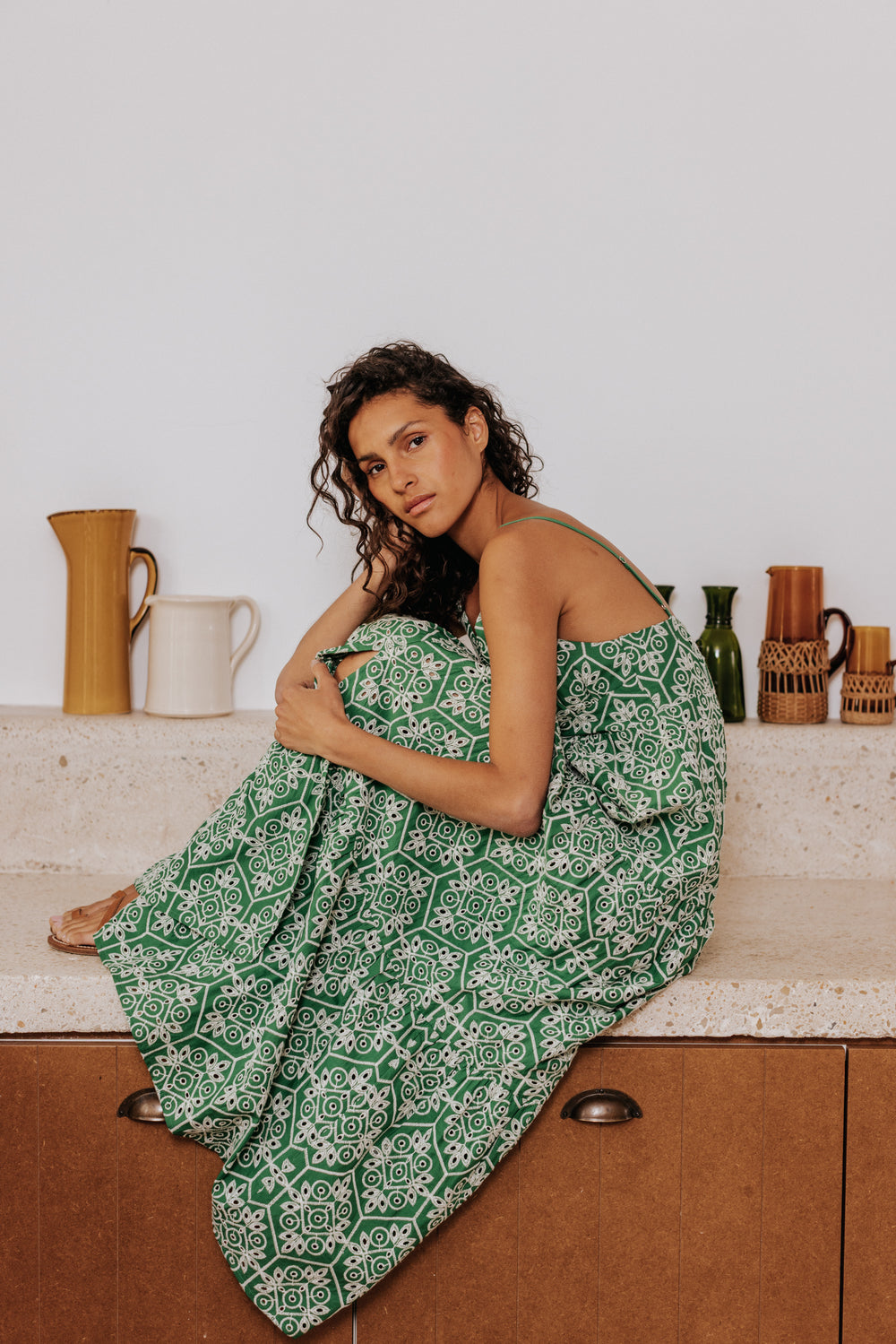 Robe Danaé verte