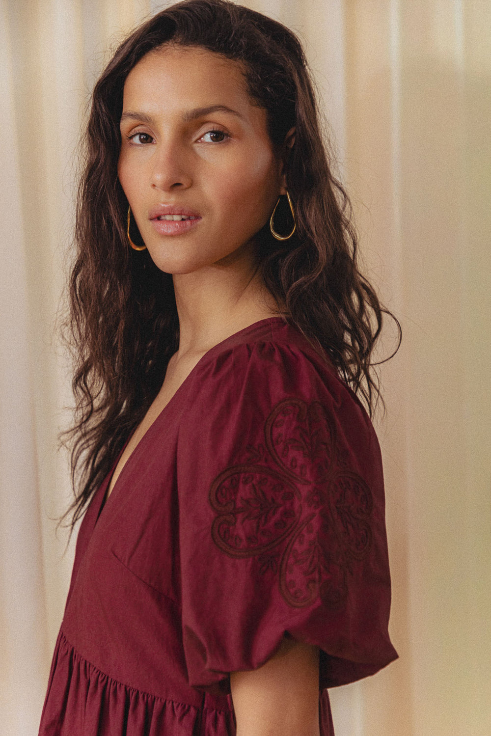 Elie dress wine