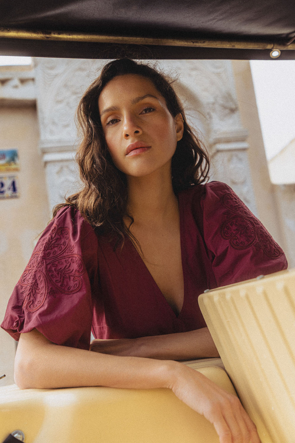 Elie dress wine
