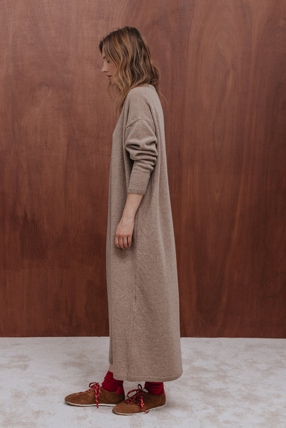 Robe Gally beige chiné