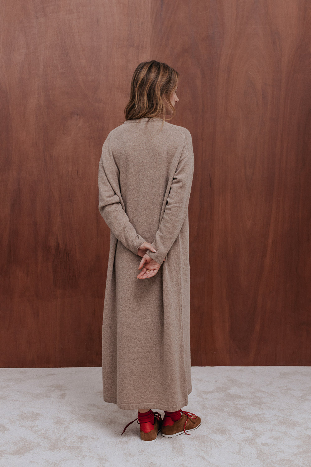 Robe Gally beige chiné
