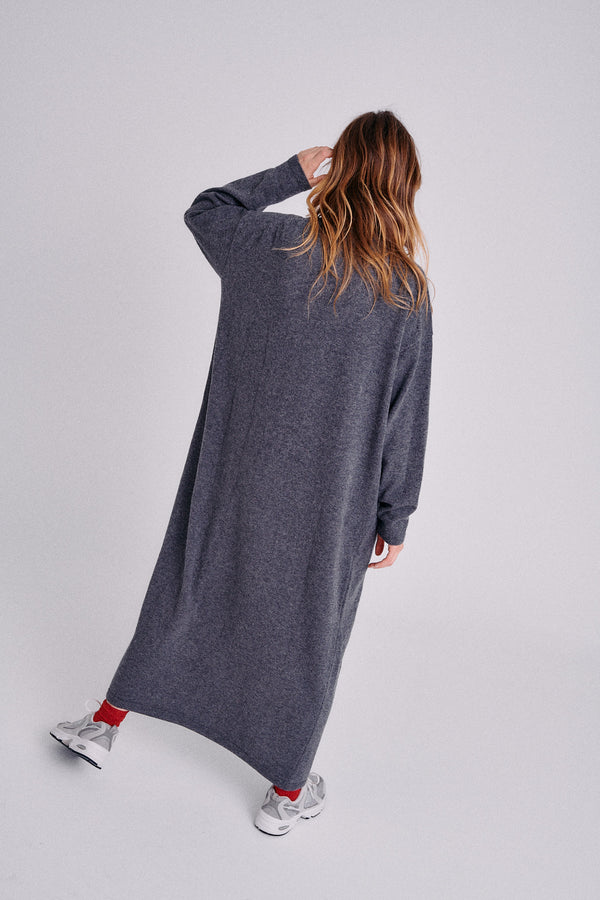 Robe gris chiné foncé Gally 3