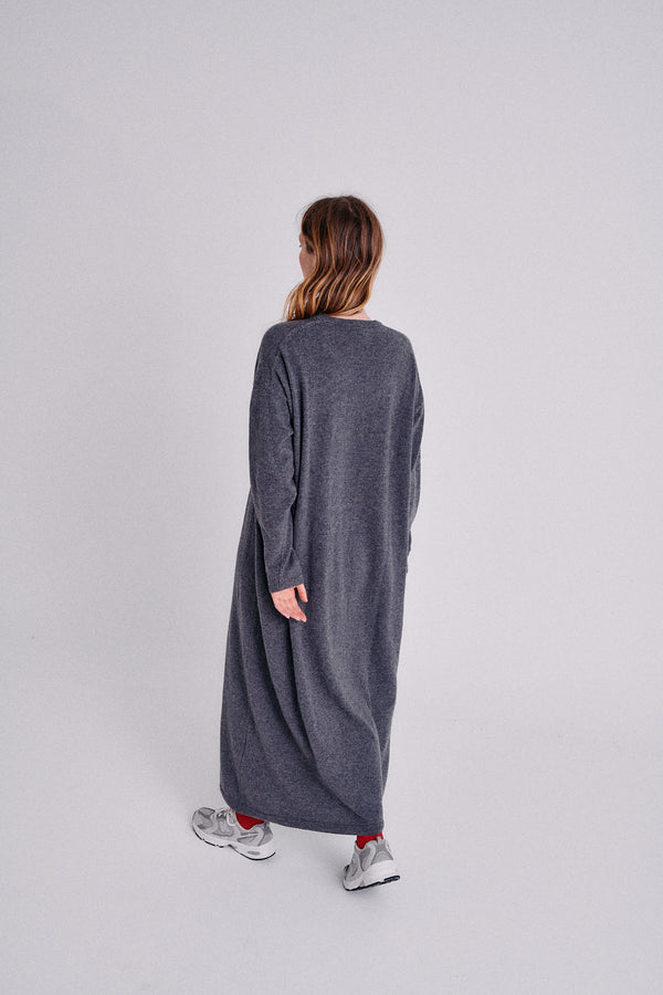 Robe gris chiné foncé Gally 4