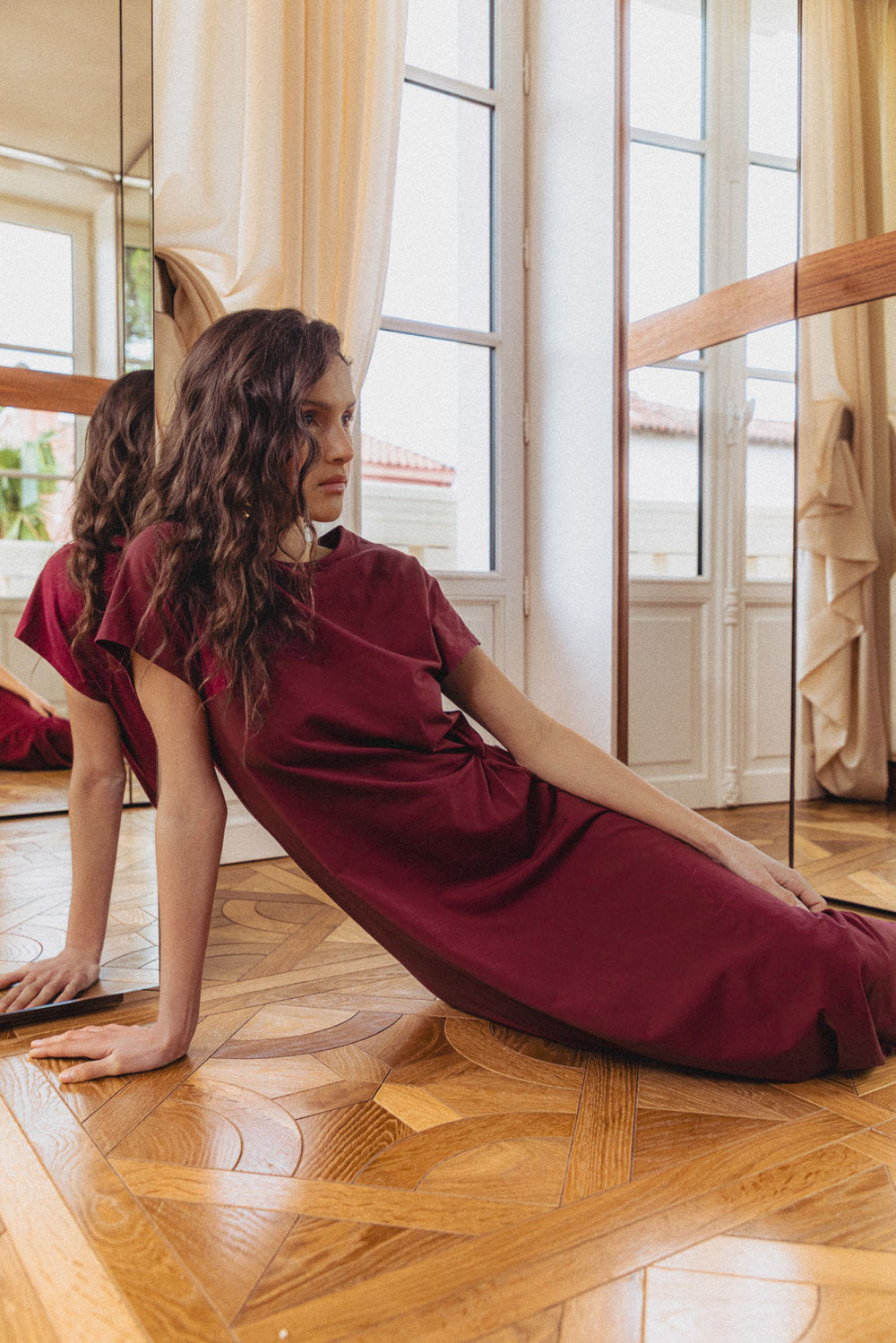 Lucie dress wine