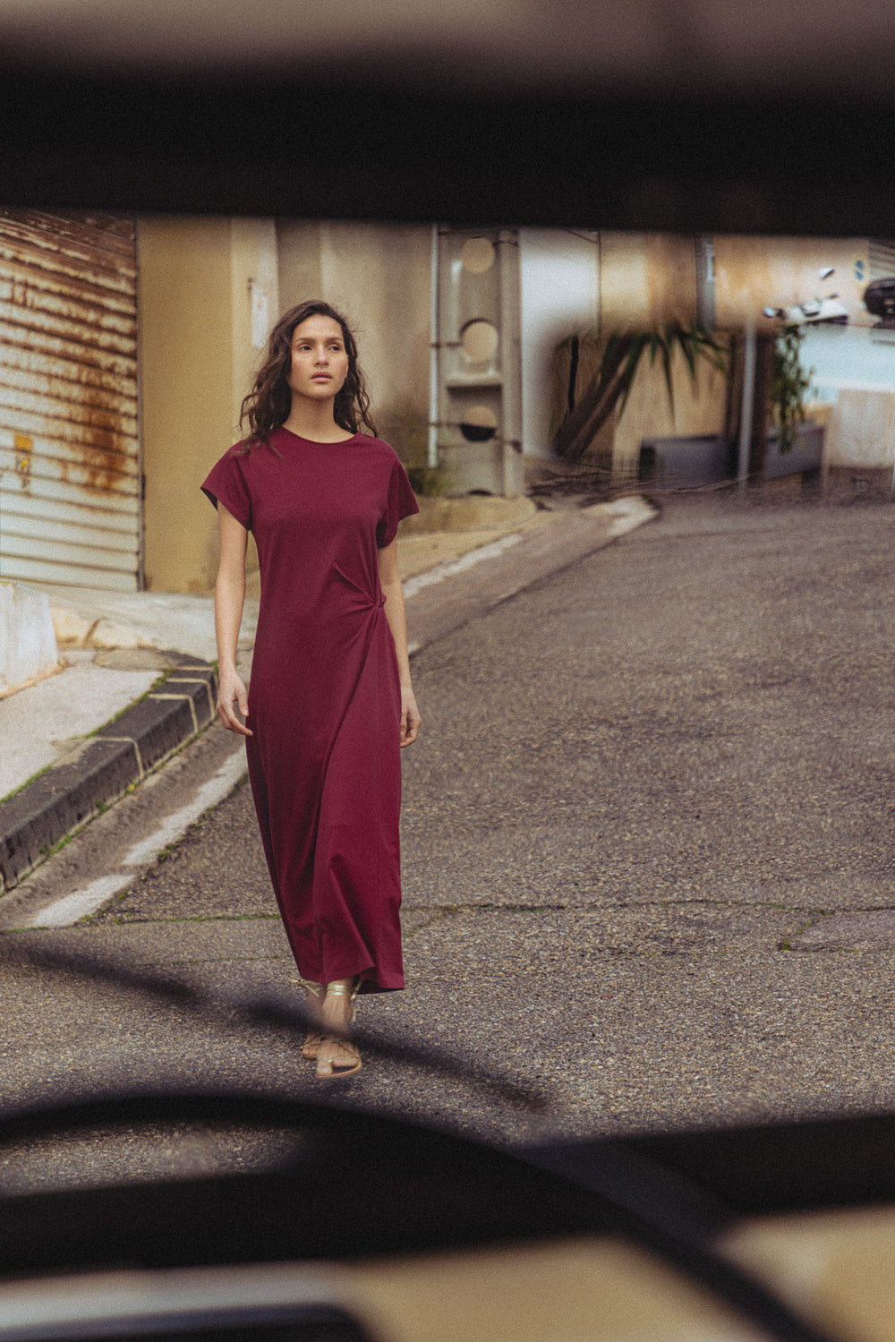 Lucie wine dress