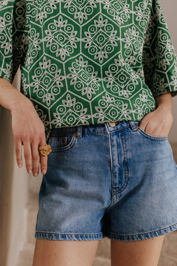 Short Jules medium blue