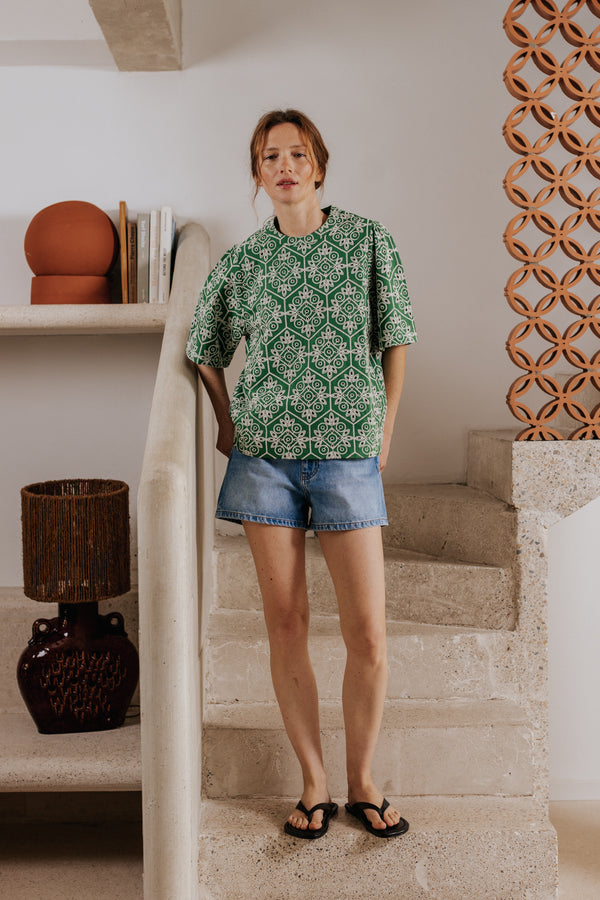 Short Jules medium blue