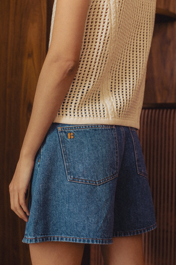 Short Tils medium blue