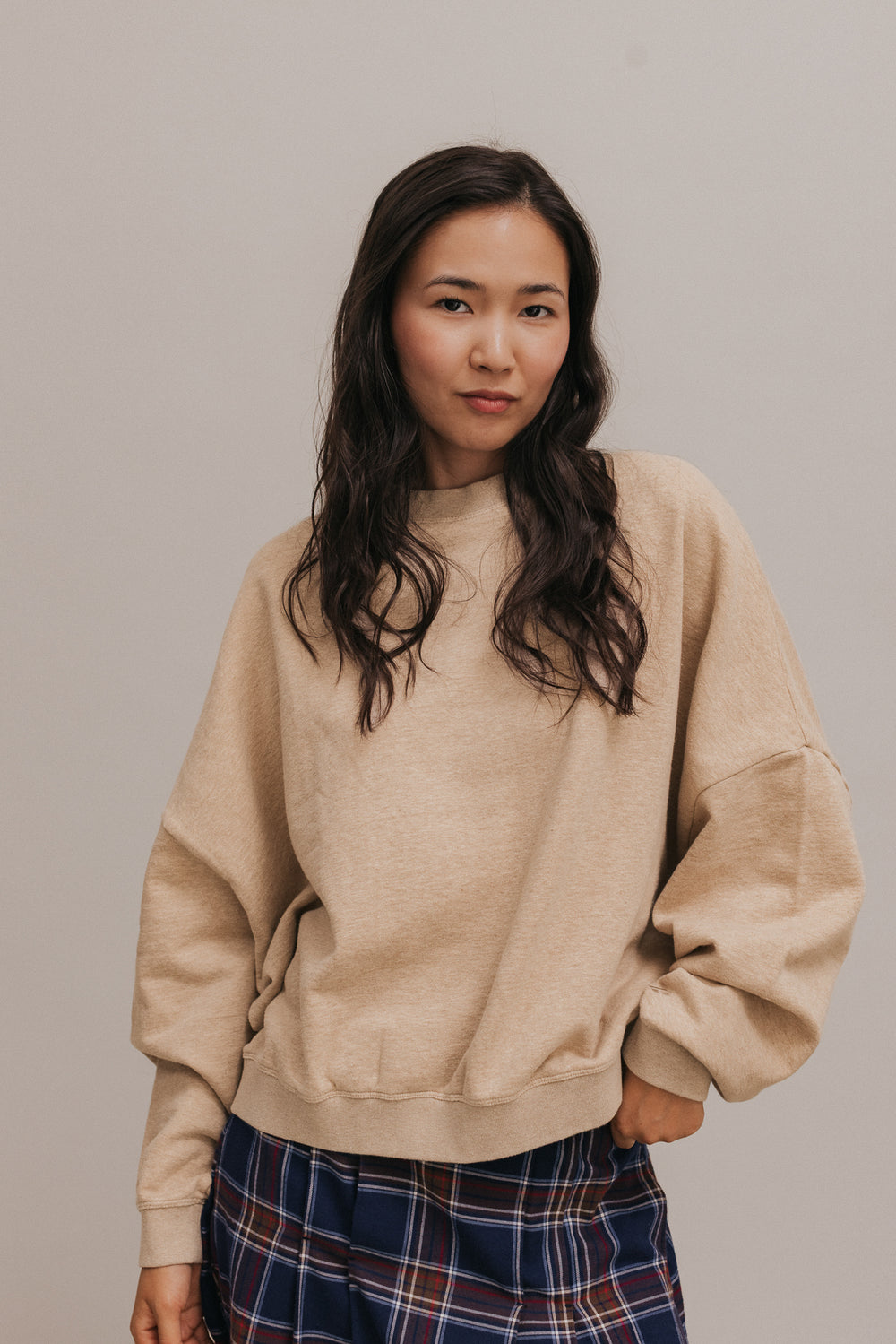 Sweat Auguste beige chiné