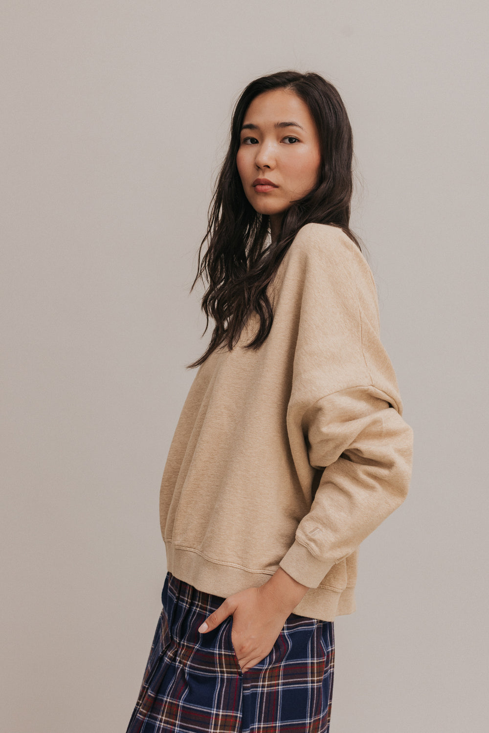 Sweat Auguste beige chiné