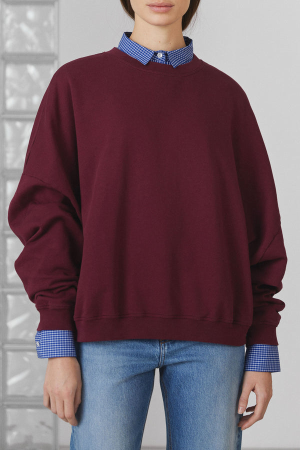 Sweat oversize bordeaux Auguste 1