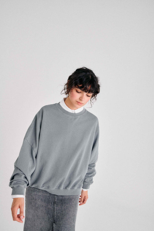 Sweat oversize faded grey Auguste 1