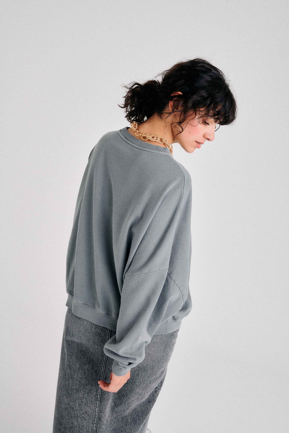 Sweat oversize faded grey Auguste 3