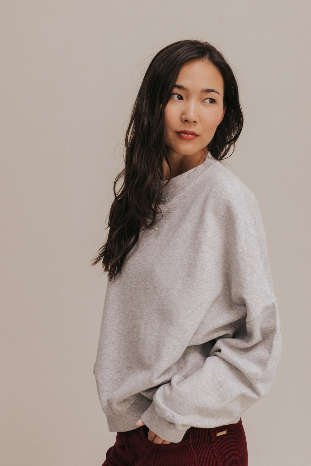 Auguste grey marl sweatshirt
