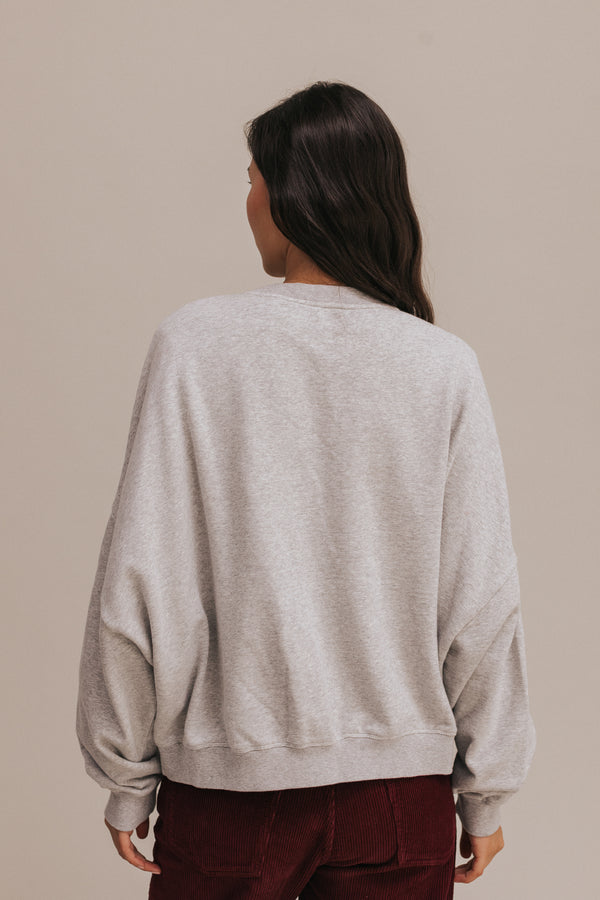 Sweat Auguste gris chiné