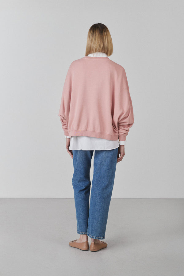 Sweat oversize rose Auguste 3