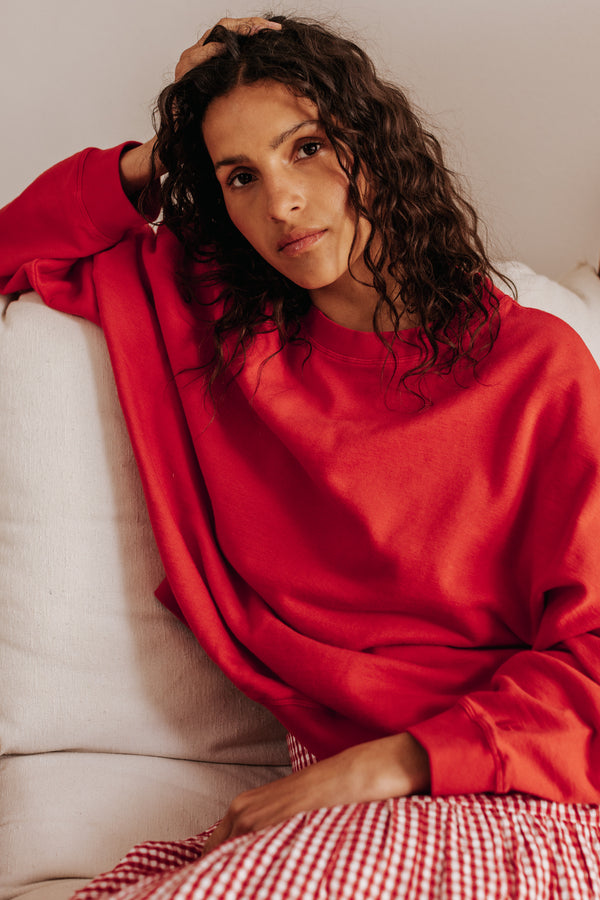 Auguste red sweatshirt