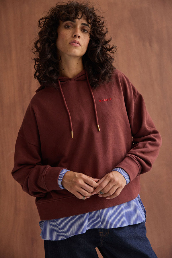 Hoodie Violette bordeaux