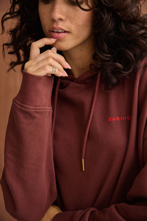 Hoodie Violette bordeaux
