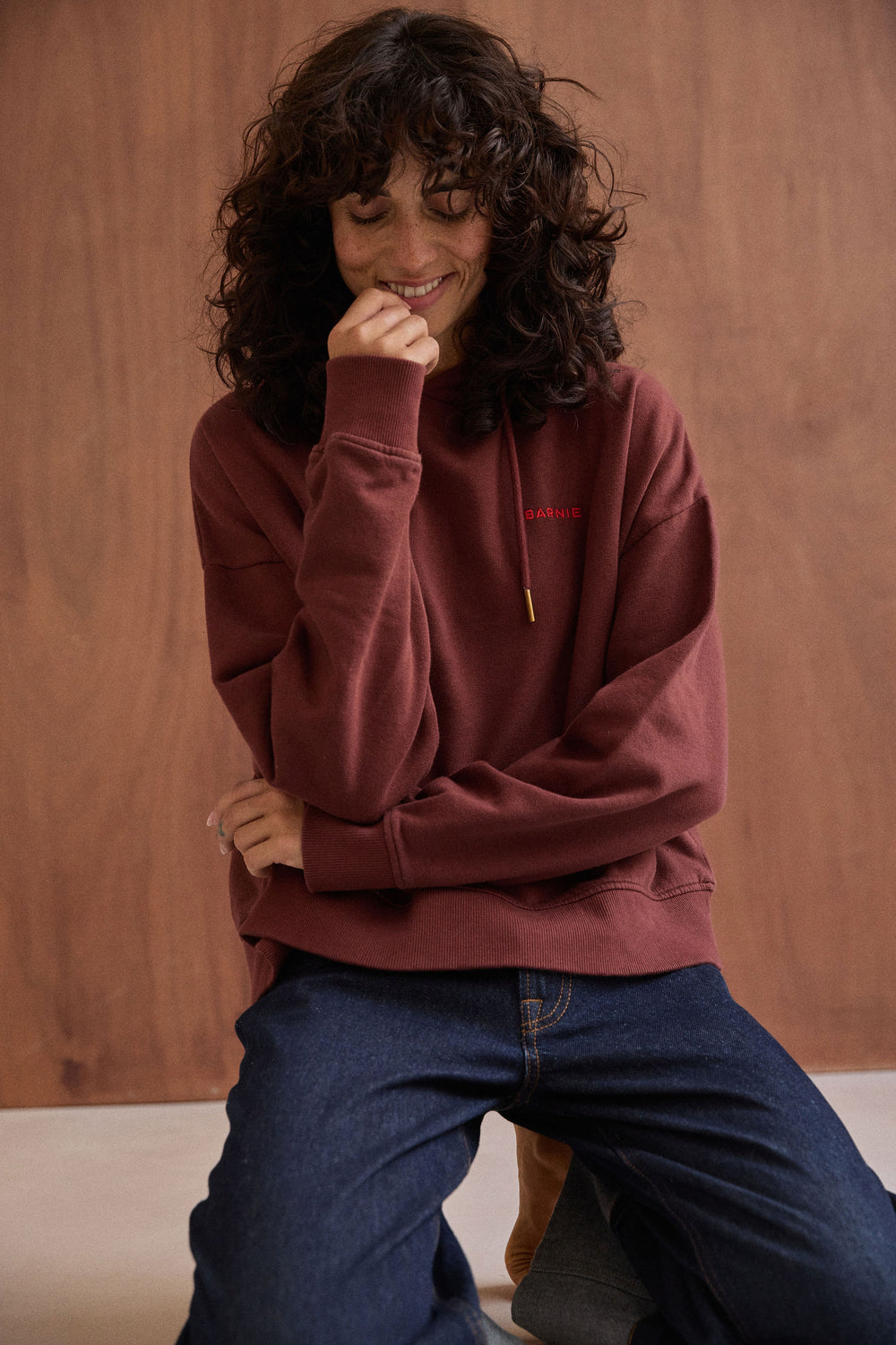 Hoodie Violette bordeaux