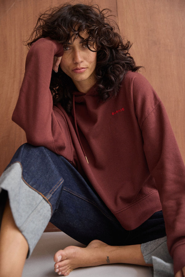 Hoodie Violette bordeaux