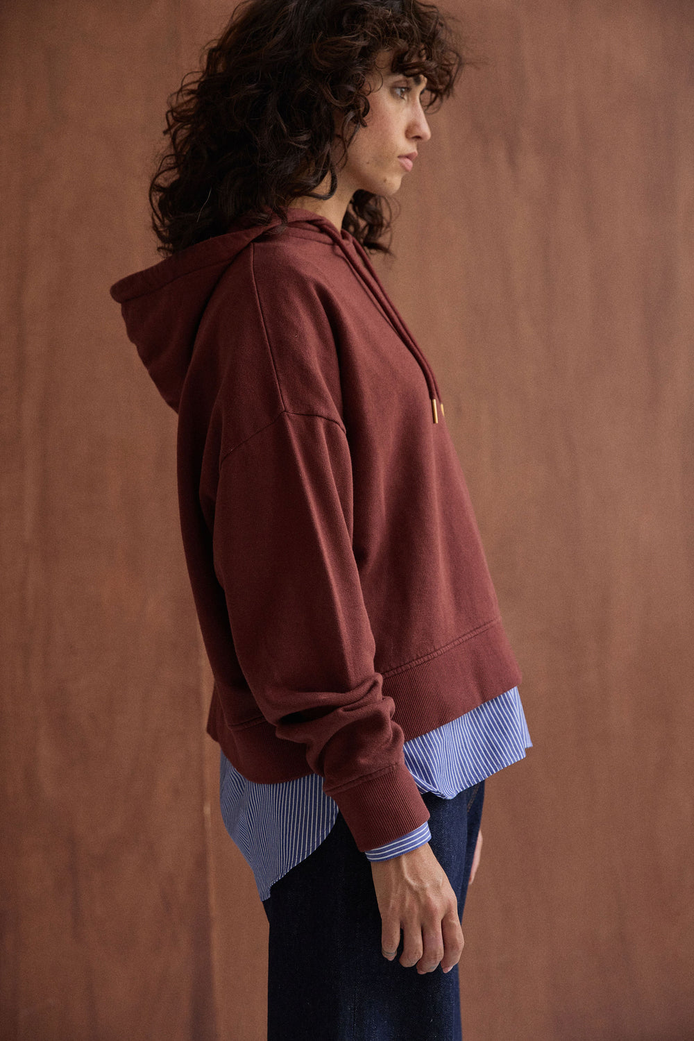Hoodie Violette bordeaux