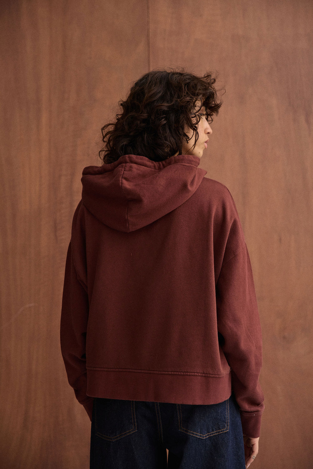 Hoodie Violette bordeaux