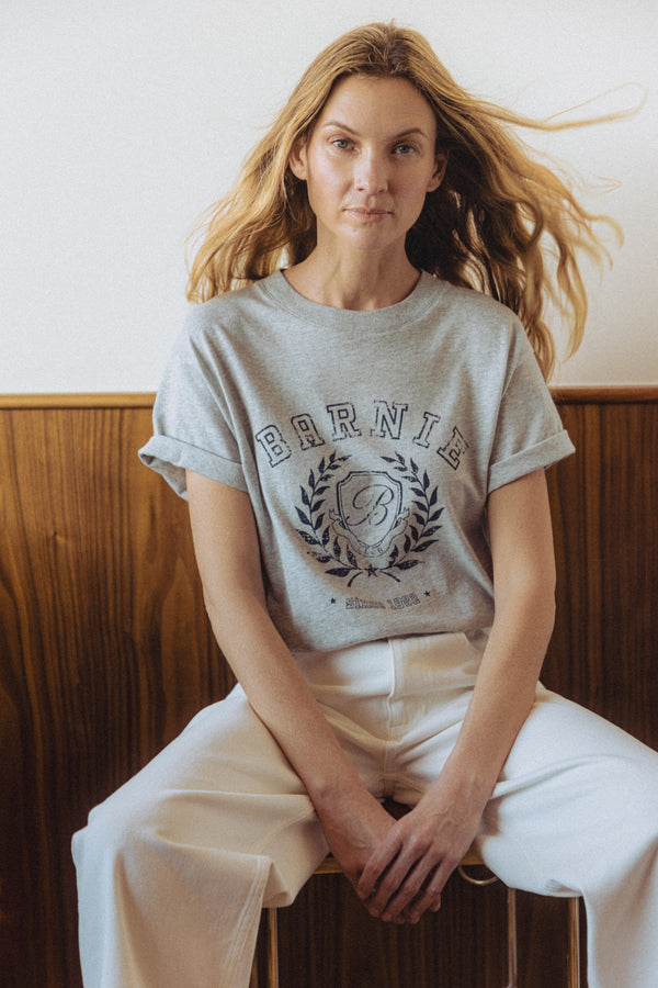 T-shirt Marius gris chiné