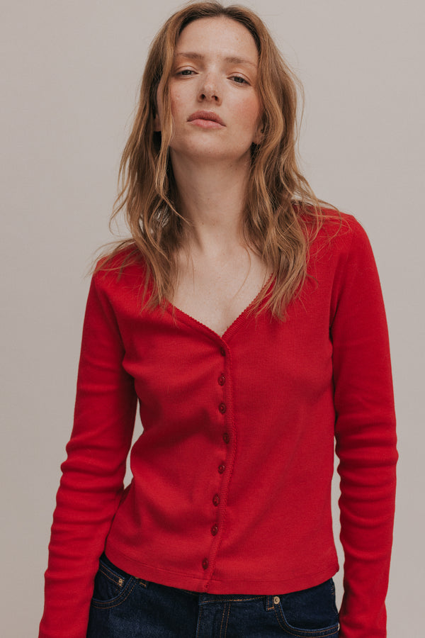 Red Léo top