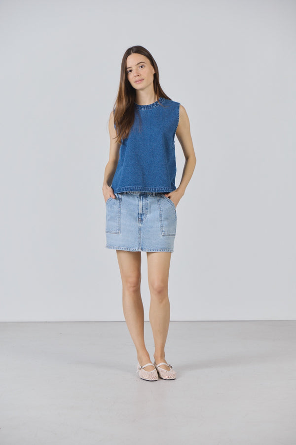 Top Lucile medium blue 2