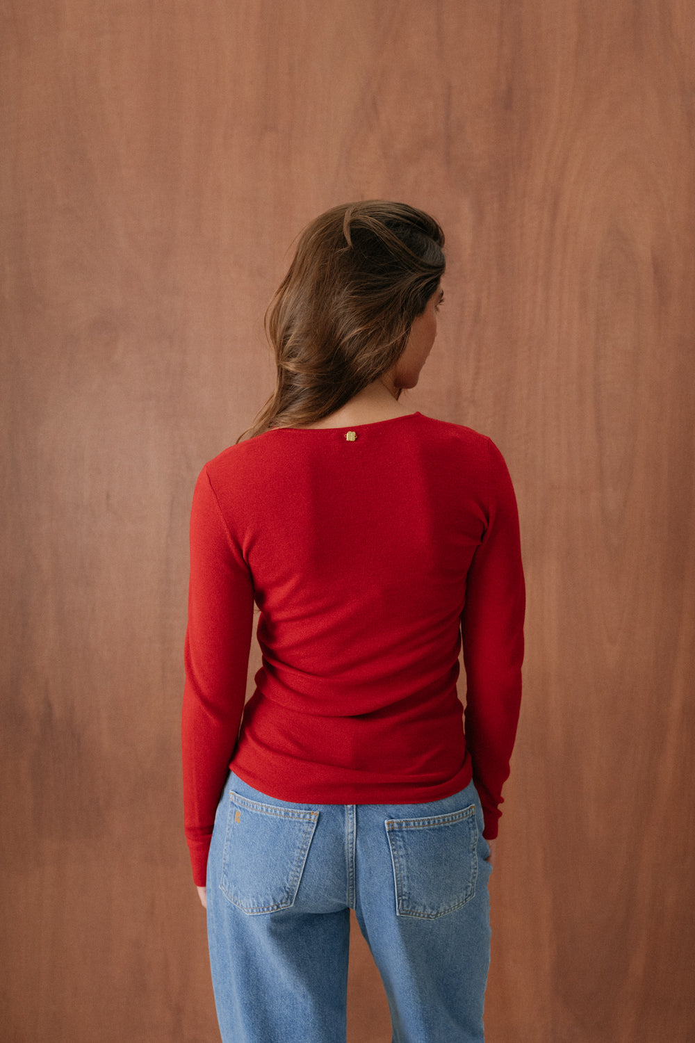 Red Olivia top