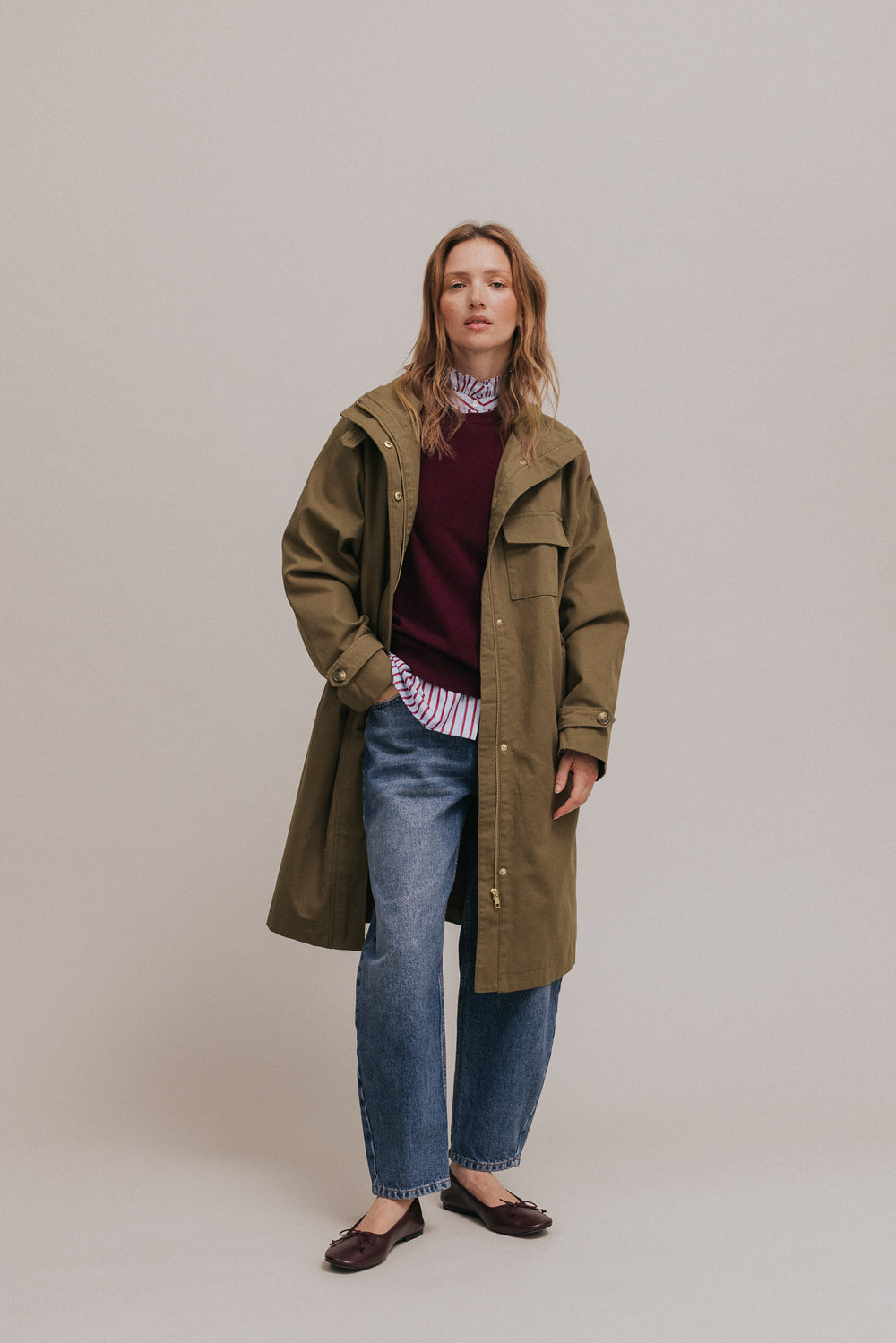 Trench Isaé kaki