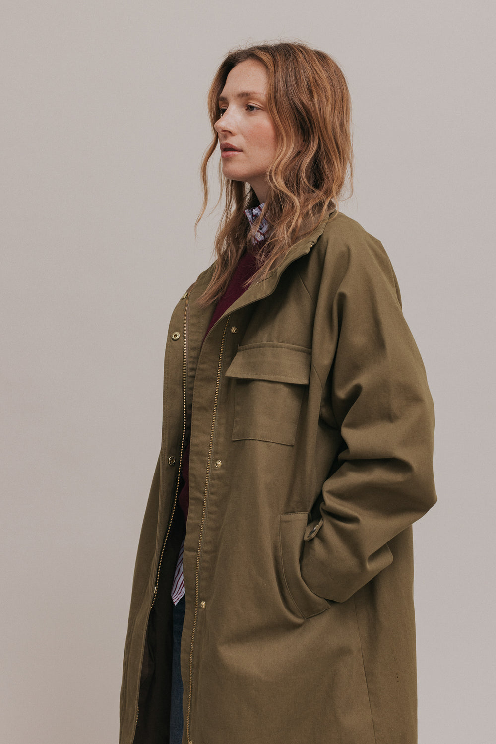 Trench Isaé kaki