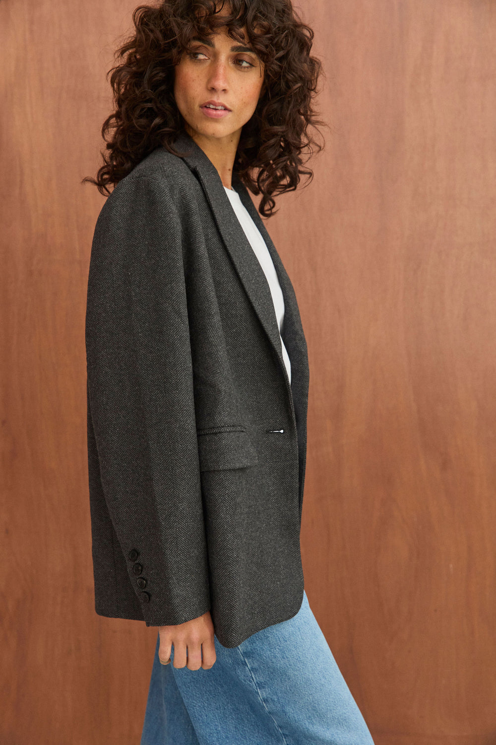 Veste blazer Jill gris anthracite