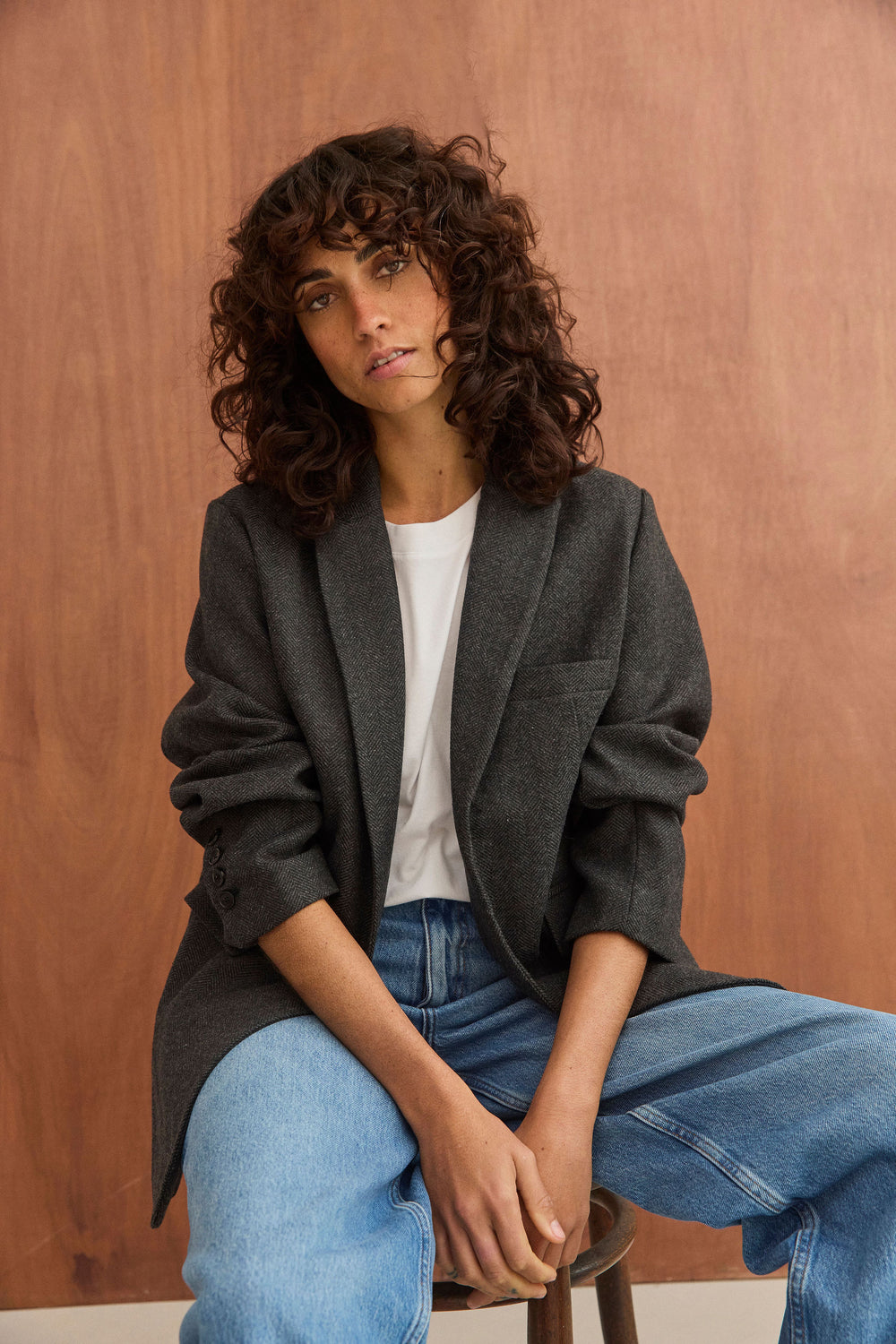 Veste blazer Jill gris anthracite