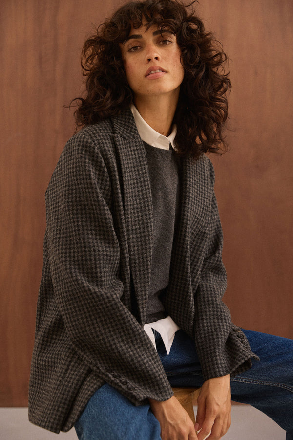 Veste blazer Jill pied de poule