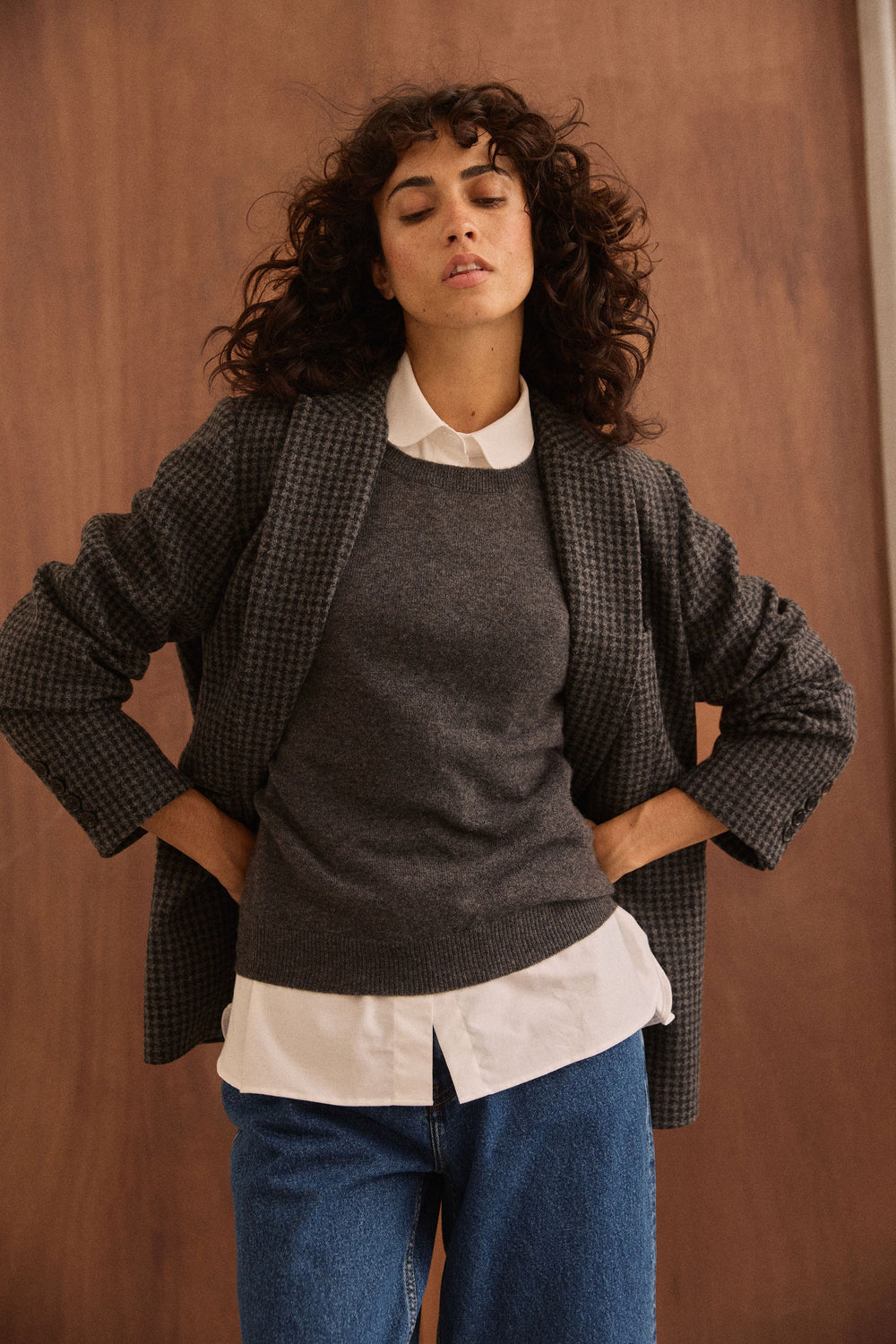 Veste blazer Jill pied de poule
