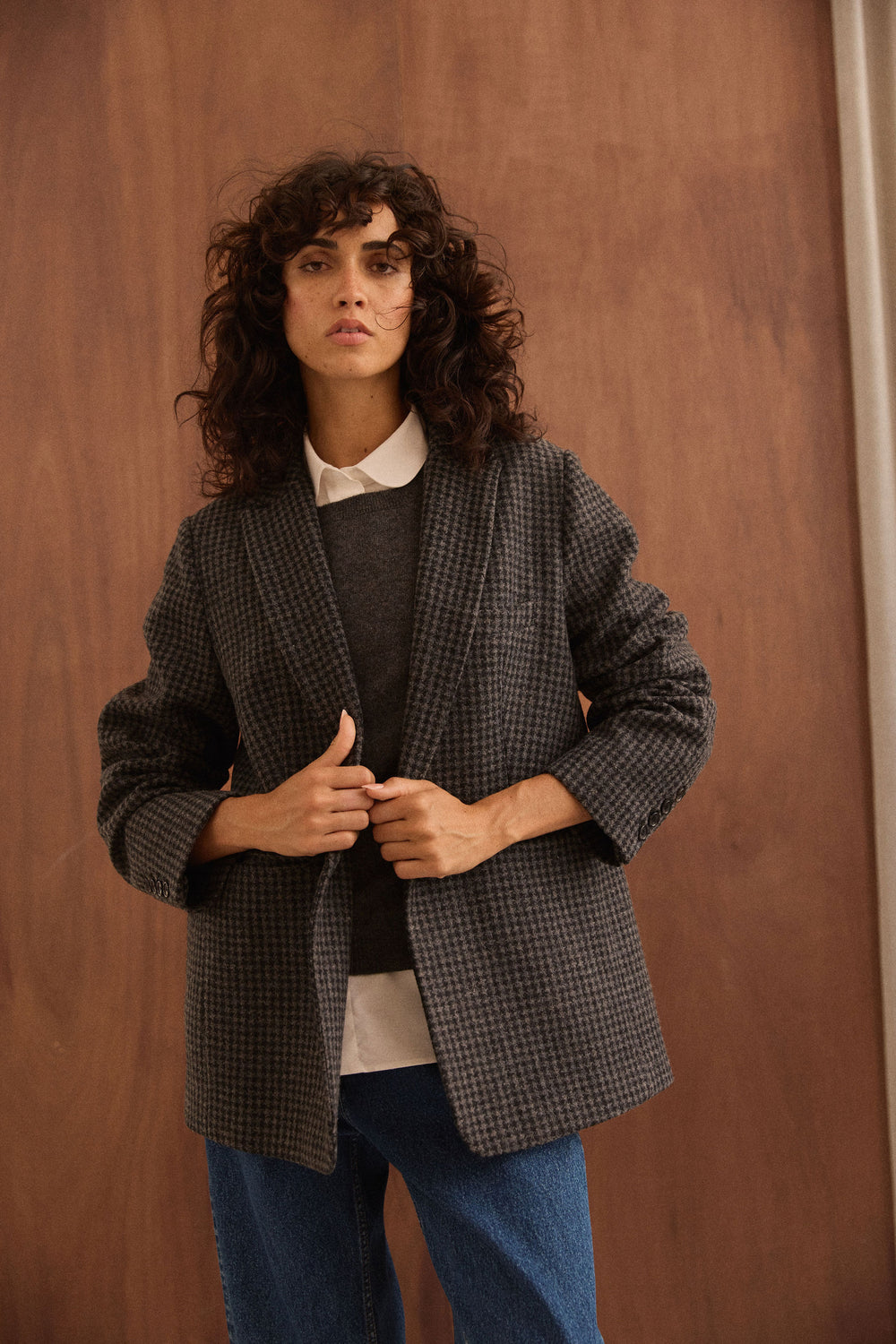 Veste blazer Jill pied de poule