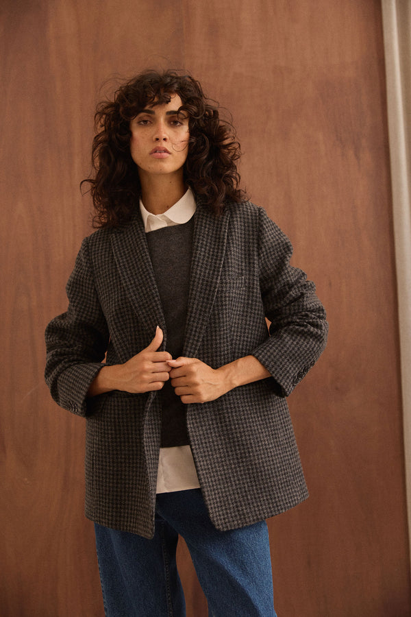 Veste blazer Jill pied de poule
