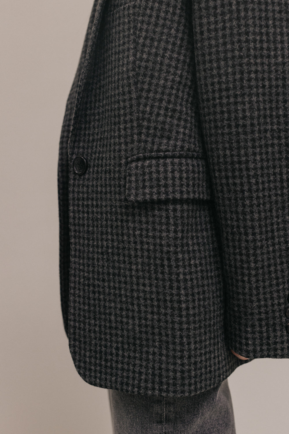Jill grey houndstooth blazer jacket