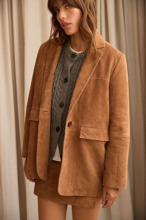 Veste en daim Lisa