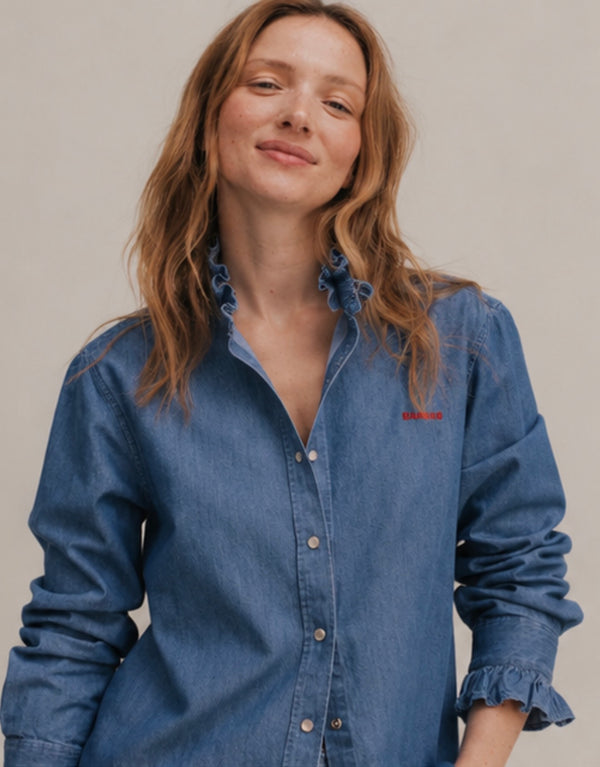Chemise Sonia medium blue