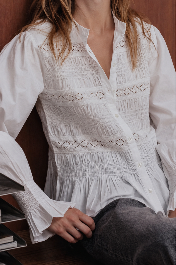 Blouse Clémentine blanche